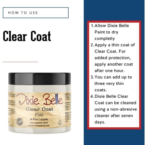 Dixie Belle Paint Company | Clear Coat | Made in the USA | Polyacrylic Topcoat | Chalk-Friendly Furniture Paint Finish