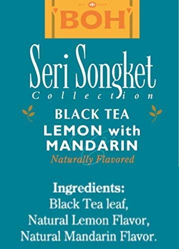 BOH Seri Songket Lemon Mandarin Black Tea, 60 Total Tea Bags