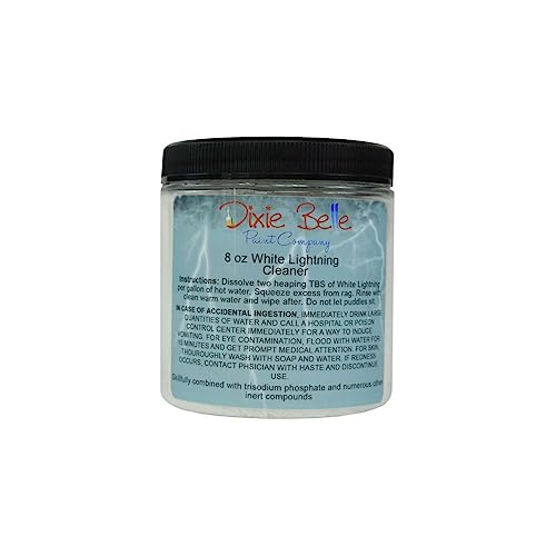 Dixie Belle White Lightning Cleaner | Painting Prep Product | 8oz Granular Cleaning Solution Mix | Use Prior to DIY Painting | Multi-Surface Cleaner for Painting Prep