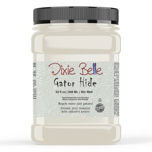 Dixie Belle Paint Company | Gator Hide | Non-Yellowing Polyacrylic Topcoat Paint | Resistant Finish for DIY Projects | Made in USA