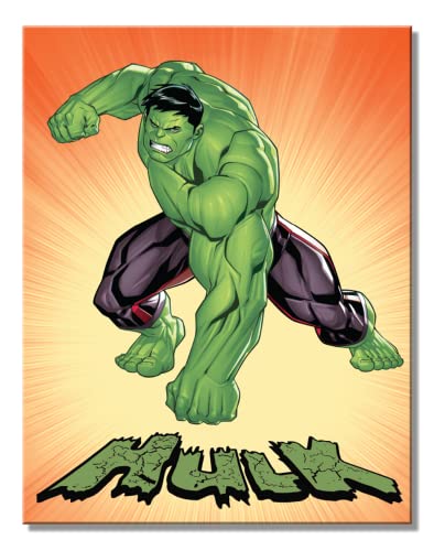 Marvel Hulk Geometric Tin Sign - Nostalgic Vintage Metal Wall Décor - Made in USA