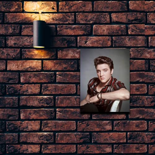 Elvis Portrait Tin Sign - Nostalgic Vintage Metal Wall Decor - Made in USA