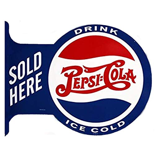 Signs 4 Fun SYM666 Pepsi Flange Sign, Blue
