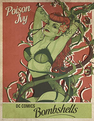 Poison Ivy - DC Comics Bombshells Tin Sign - Nostalgic Vintage Metal Wall Decor - Made in USA