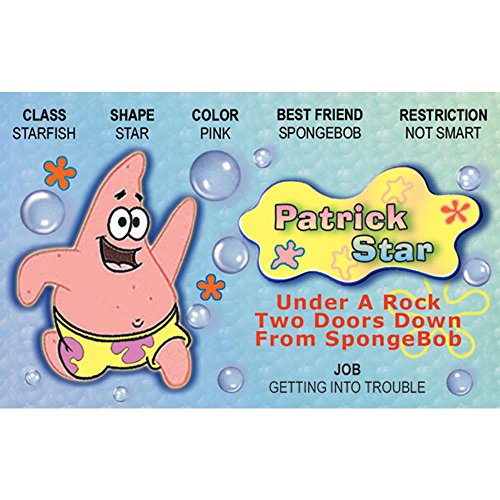 Signs 4 Fun Parody ID | Patrick Toon Driver’s License | Fake ID Novelty Card | Collectible Trading Card Driver’s License | Novelty Gift for Holidays | Made in The USA