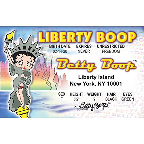 Signs 4 Fun Parody ID | Betty Liberty Driver’s License | Fake ID Novelty Card | Collectible Trading Card Driver’s License | Novelty Gift for Holidays | Made in The USA