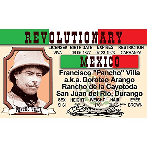 Signs 4 Fun Parody ID | Pancho Villa Driver’s License | Fake ID Novelty Card | Collectible Trading Card Driver’s License | Novelty Gift for Holidays | Made in The USA
