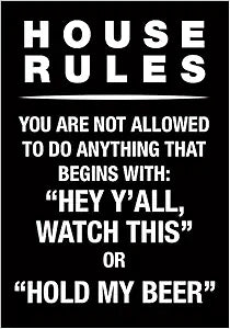 House Rules Magnet