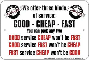 We Offer Service Small Parking Signs SPSAG2