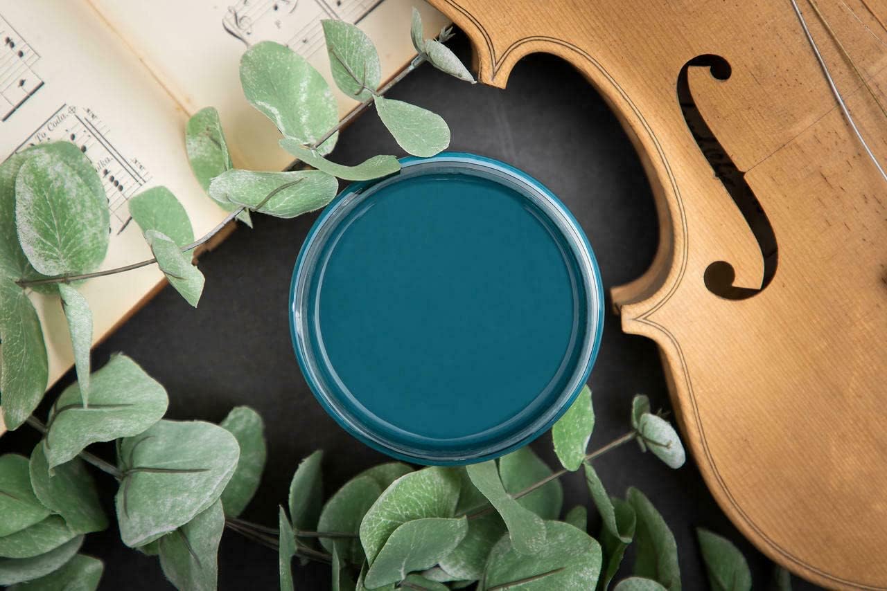 Dixie Belle Paint Company Chalk Finish Furniture Paint | Antebellum Blue (4oz) | Matte Dark Teal Chic Chalk Mineral Paint | DIY Furniture Paint | Made in the USA