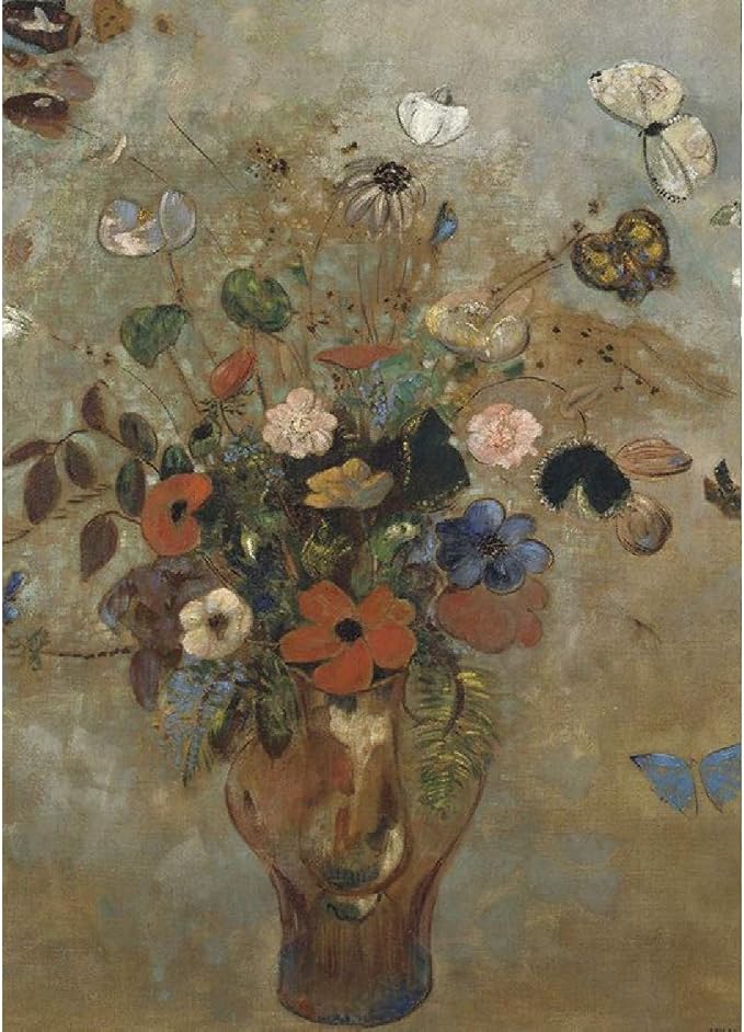 Redon - Still Life With Flowers Magnet