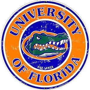 FL Gators Logo 12" SRCFG Round Sign