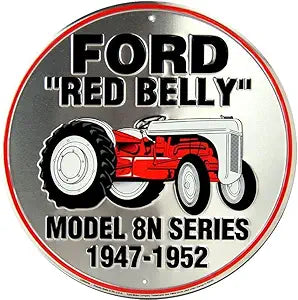 Ford Tractor "Red Belly" 12" SRAFRB Round Sign