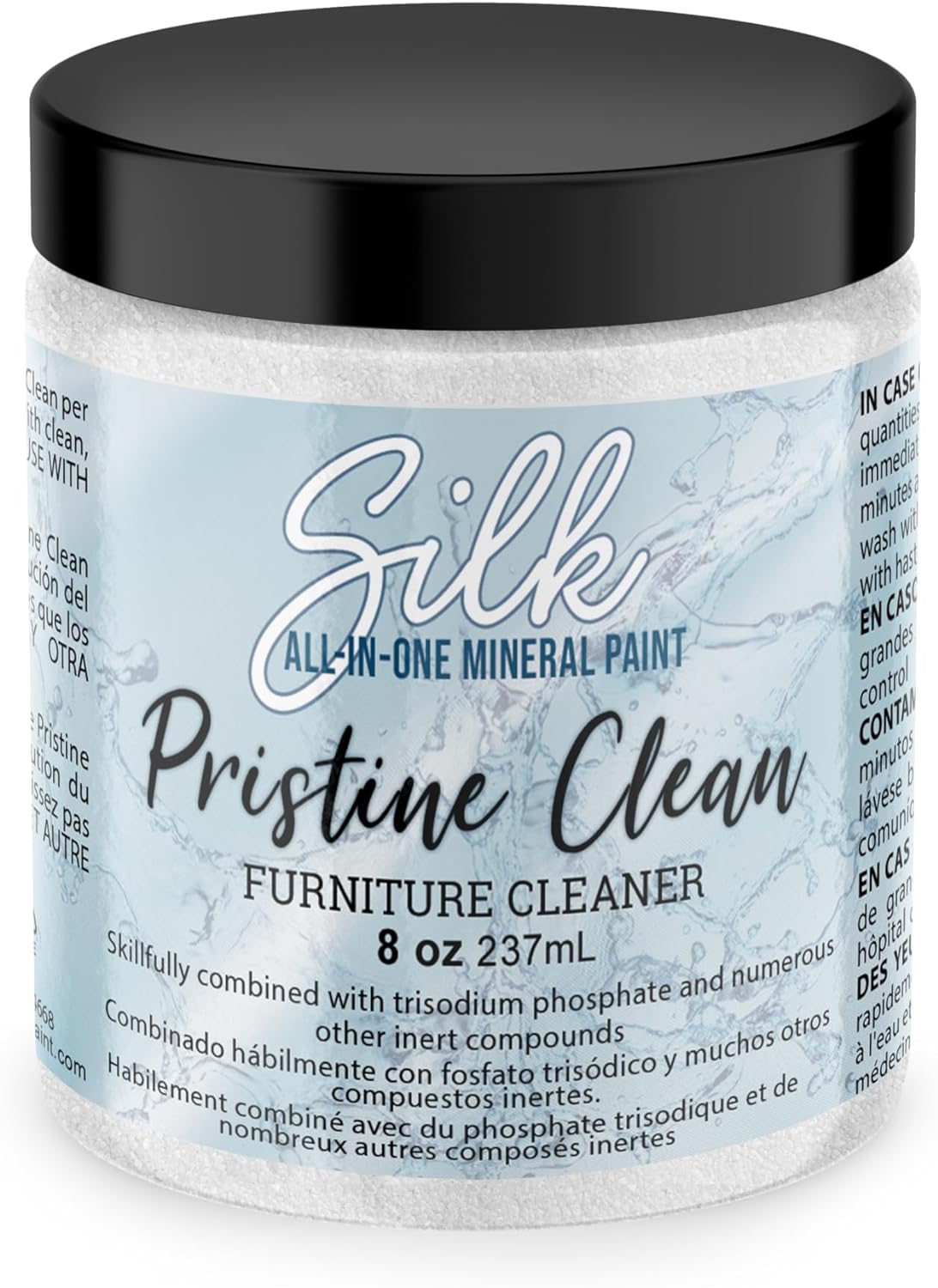 Dixie Belle Pristine Clean | 8oz | Dissolvable Granular Cleaning Solution Mix | Silk Mineral Paint Prep for DIY Projects | Multi-Surface Cleaner | Made in the USA