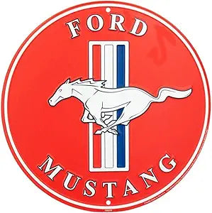 Ford Mustang 12" SR60148 Round Sign