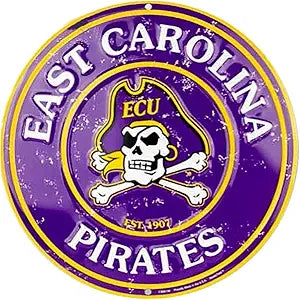 East Carolina Pirates SR60136 Round Sign
