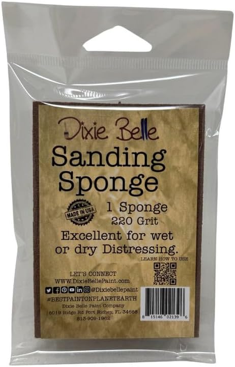 Dixie Belle Paint Company Gray Sanding Sponge (Single)