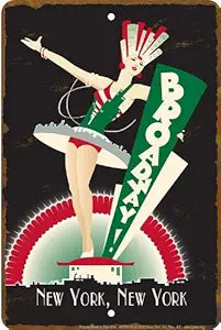 NY "Deco" Broadway C/O Small Parking Signs SPSNY4
