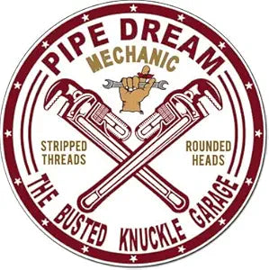 BKG - Pipe Dream Garage SR2389 Round Sign