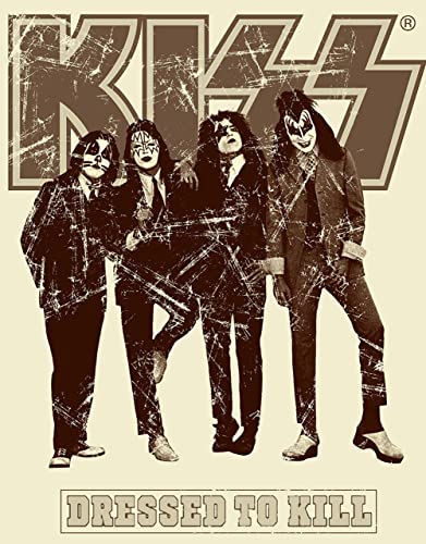 KISS - Dressed To Kill Tin Sign - Nostalgic Vintage Metal Wall Decor - Made in USA