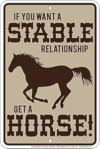 Stable Relationship Small Parking Signs SPSCCH