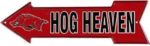 AR Razorbacks Hog Heaven Arrow Sign SA25026 20"x5.75"