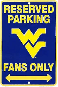 WV Univ. Mountaineer Fans Small Parking Signs SPSCWV