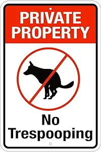 Trespooping Small Parking Signs SPSNTP