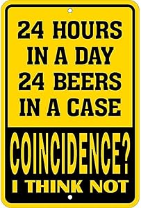 24 Hours 24 Beers Small Parking Signs SPSBR
