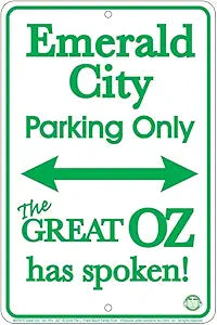 Emerald City Parking Only Small Parking Signs SPSYE