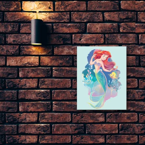 Disney Ariel Tin Sign - Nostalgic Vintage Metal Wall Decor - Made in USA