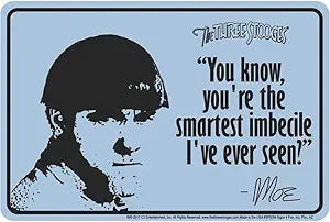 3 Stooges - Moe Small Parking Signs SPS3M