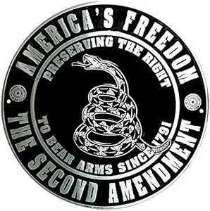 2nd Amendment 12" SR60118 Round Sign