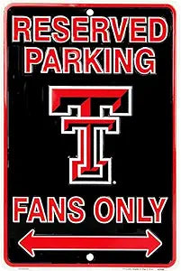 TX Tech Fans Small Parking Signs SPSCTT
