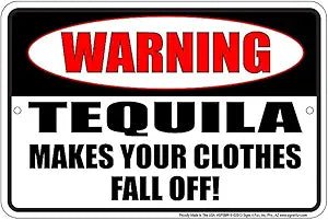 Tequila Clothes Small Parking Signs SPSBR19