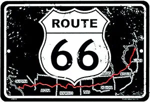 66 Map & Shield   H Small Parking Signs SPSR6M