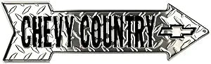 Chevy Country Arrow Sign SAAC 20"x5.75"