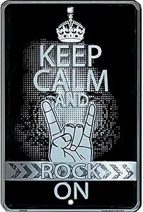Keep Calm and Rock On Small Parking Signs SPS80065