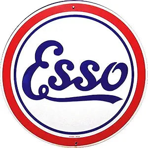 Esso Oil 12" SROE Round Sign