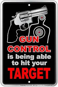 Gun Control Small Parking Signs SPSPG4