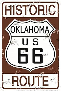 66 Historic Oklahoma Small Parking Signs SPSR6HO