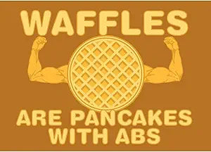 Waffles - Pancakes with Abs Magnet
