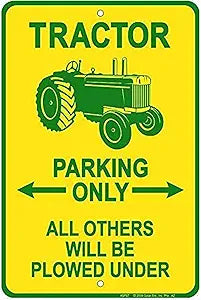 Tractor Small Parking Signs SPST