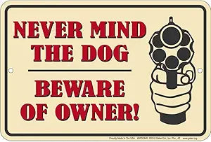 Beware of Owner Small Parking Signs SPSONR