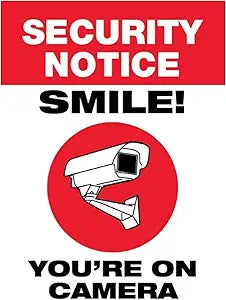 Security Notice - Smile, You're On Camera Magnet