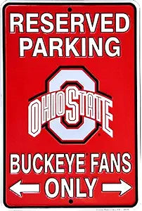 OH State Buckeye Fans Small Parking Signs SPSCOH