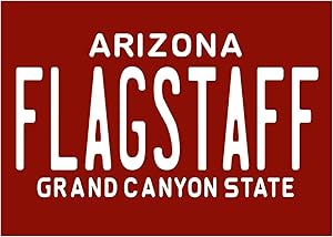 Flagstaff AZ Red Plate Magnet