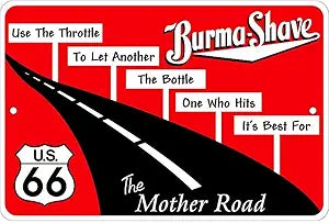 66 Burma Shave Small Parking Signs SPSBS