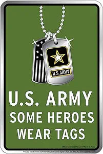 Army Tags Small Parking Signs SPSMAR1