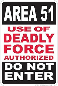 Area 51 Small Parking Signs SPSET2